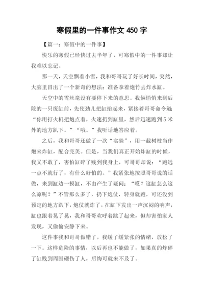 寒假里的一件事作文450字.docx