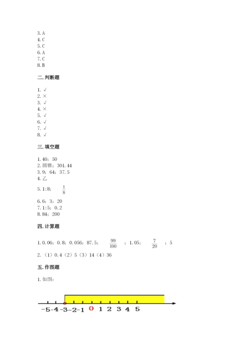 人教版六年级下册数学期末测试卷【培优a卷】.docx