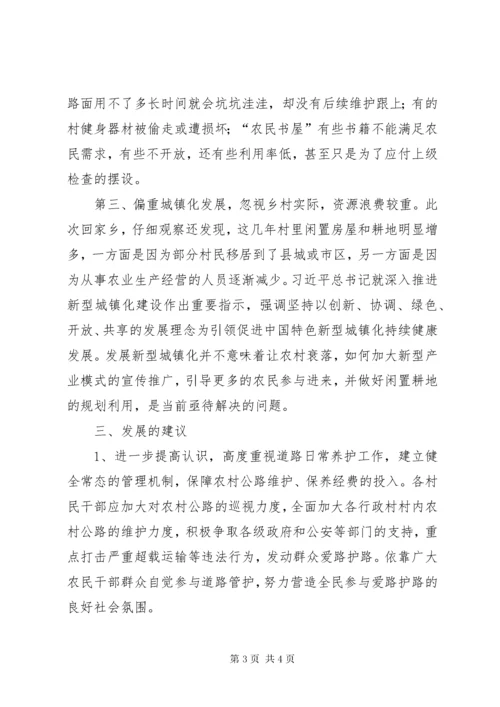 党员干部春节回乡调研报告——关于做好新农村建设、实施乡村振兴战略的几点意见和建议.docx
