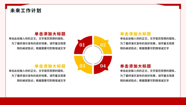 红黄色简约风大学竞选班委PPT模板