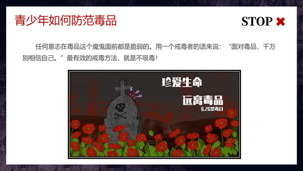 守护生命安全国际禁毒日通用PPT模板