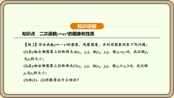 人教版数学九年级上册22.1.2二次函数y=ax2的图象和性质 课件(共32张PPT)
