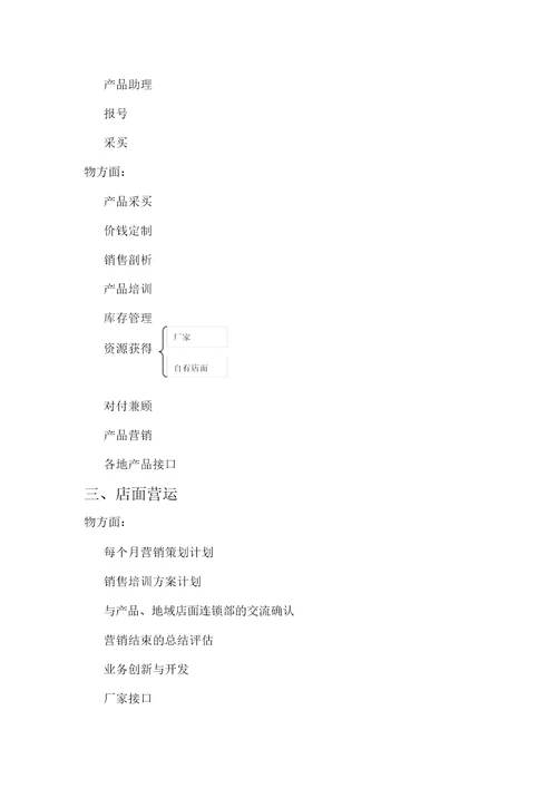 完整word版零售组织架构及各部门职责