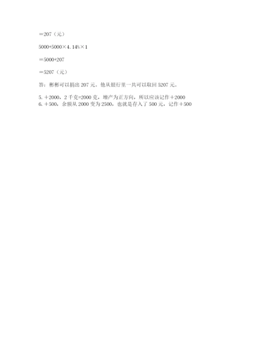 小升初数学期末测试卷【考点精练】.docx