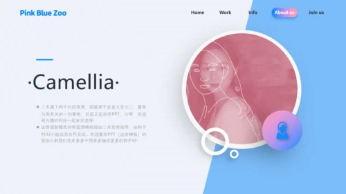 3D质感鹦鹉鸟类通用PPT模板