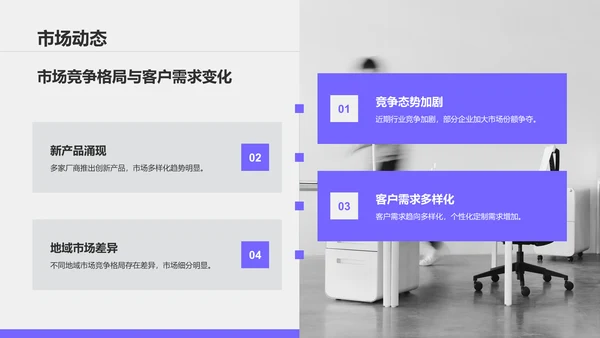 紫色商务风部门月度例会总结PPT模板