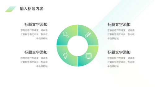 绿色渐变金融行业工作汇报PPT模板