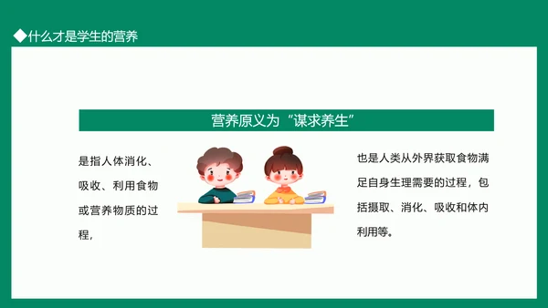 学生营养日活动及营养知识PPT模板