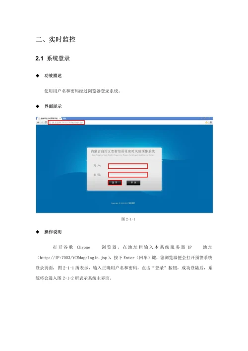 商业银行风险实时预警系统操作综合手册.docx