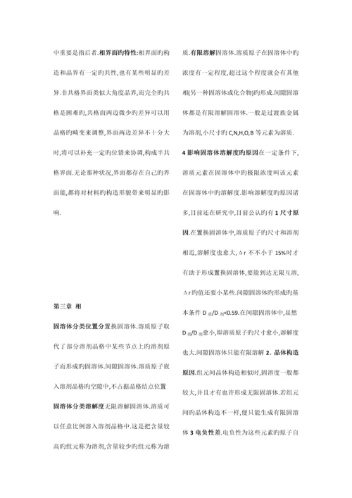 2023年材料物理基础知识点总结.docx