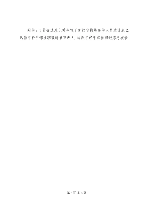 选派优秀干部挂职锻炼实施方案.docx