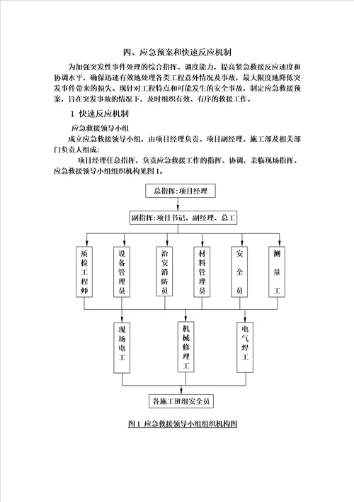 应急方案和快速反应机制模板