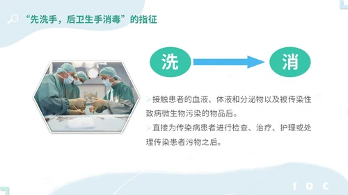 商务简约实图医疗医生护士手卫生依从性护理培训教学模板
