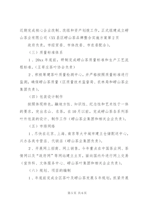 崂山茶品牌整合实施方案.docx