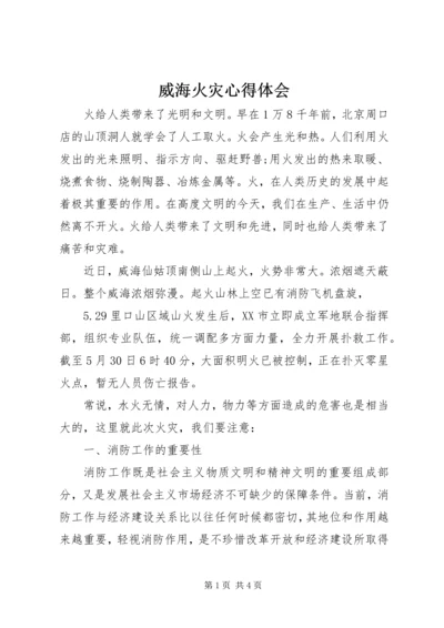 威海火灾心得体会 (3).docx