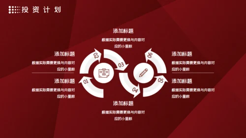 高端红色商务计划书通用PPT模板