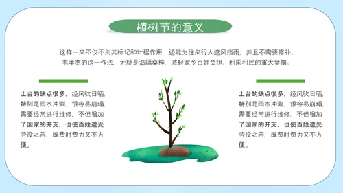 312植树节活动PPT模板