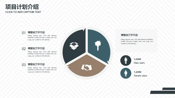几何风格商业项目计划书通用PPT简报