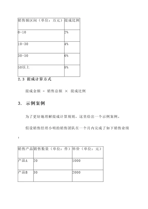 财税公司销售经理提成方案