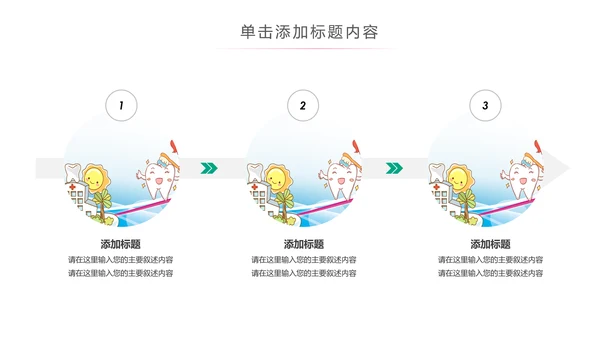 儿童牙科牙医爱护牙齿口腔护理PPT模板