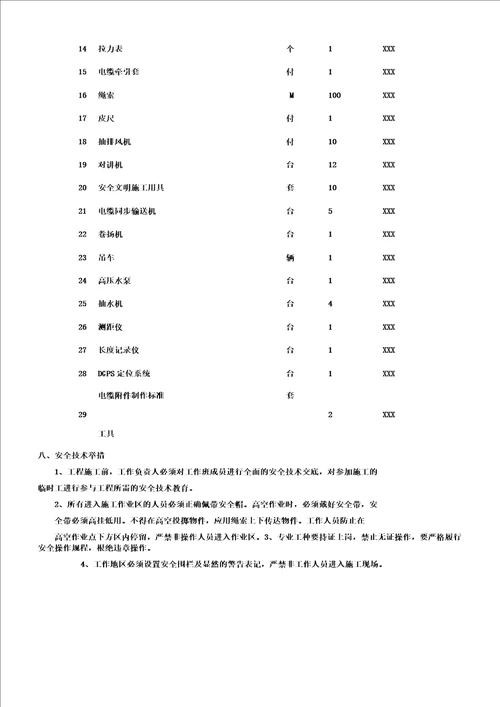 1510kV电缆线路停电施工总结计划方案