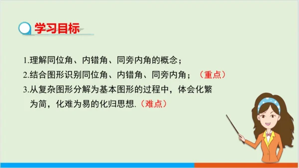 5.1.3同位角、内错角、同旁内角 教学课件--人教版初中数学七年级下