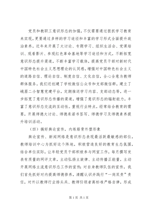 学校意识形态工作开展情况总结.docx