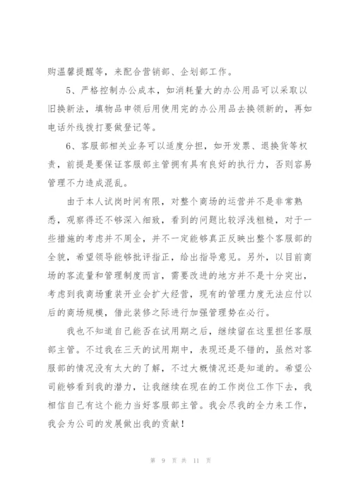 客服试用期个人工作总结范例集锦.docx