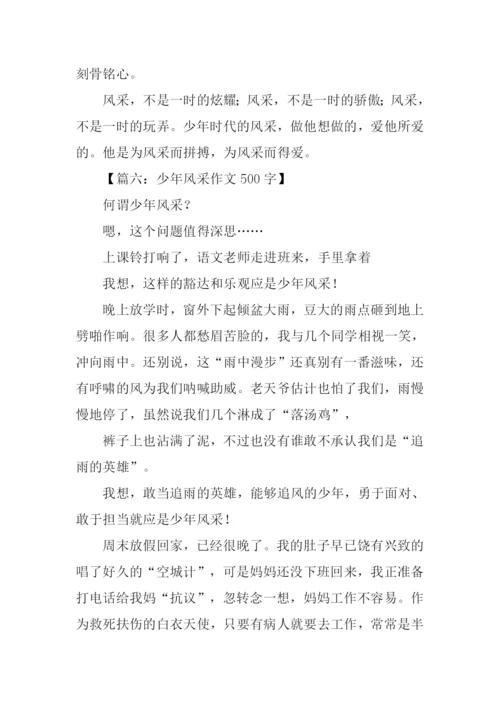 少年风采作文500字.docx