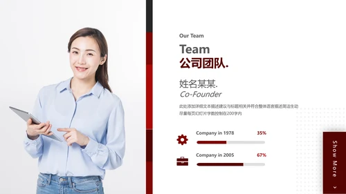 欧美企业宣传公司简介PPT模板