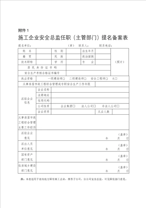 山东省房屋市政施工企业安全总监制度实施方案