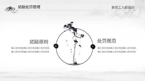 水墨企业公司新员工入职培训动态PPT模板