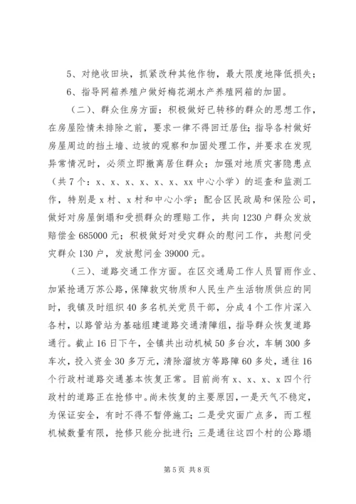 乡镇政府抗洪救灾事迹汇报材料.docx