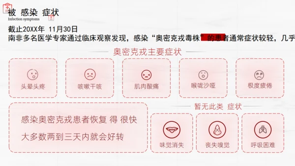 细菌防感染奥密克戎病毒疾控中心防控手册通用PPT模板