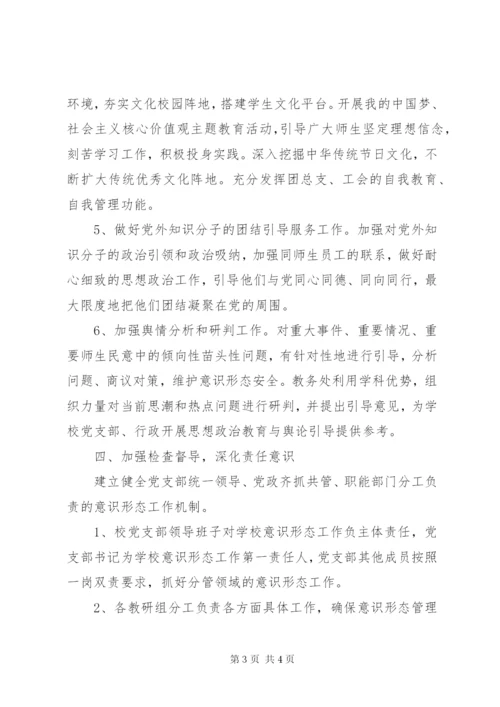 学校党支部关于落实意识形态工作责任制实施方案.docx