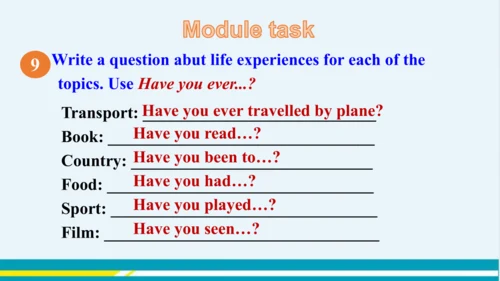 Module 2 Unit 3 外研版初中英语八年级下