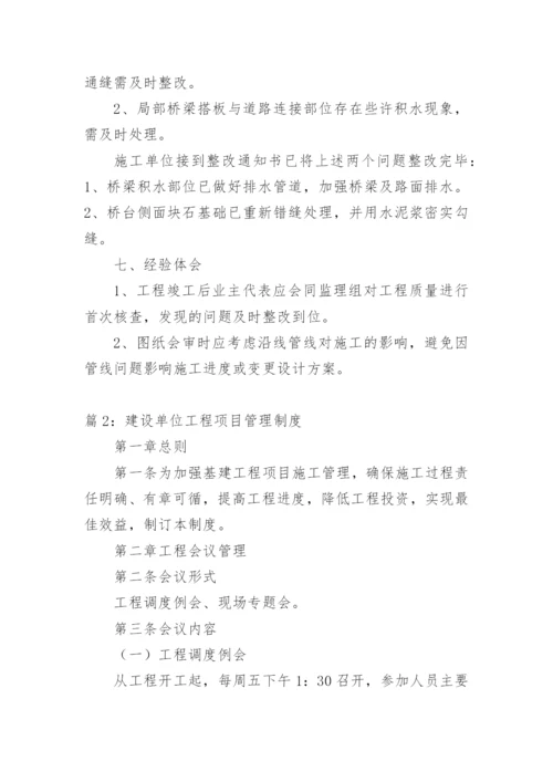 建设单位项目管理制度及办法.docx