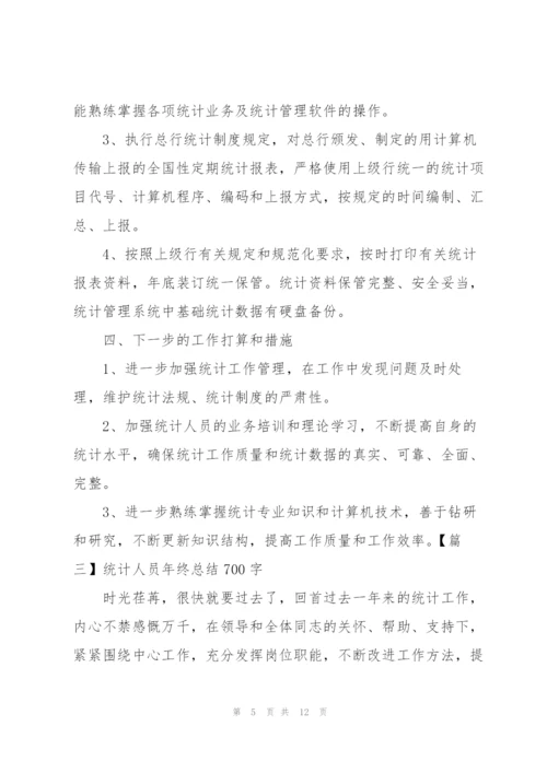 统计人员年终总结700字.docx