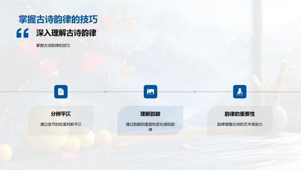 古诗韵律情感解析PPT模板
