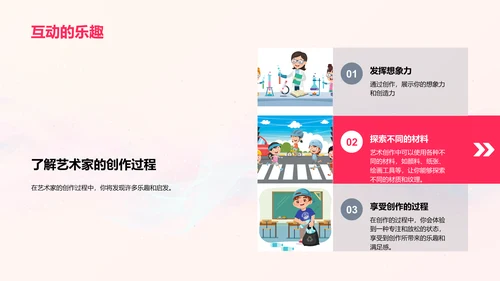 艺术家日常PPT模板