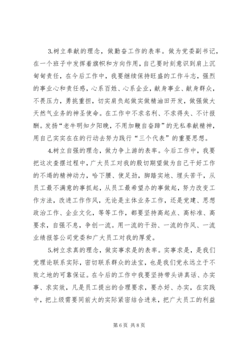 企业党委副书记的个人分析材料.docx