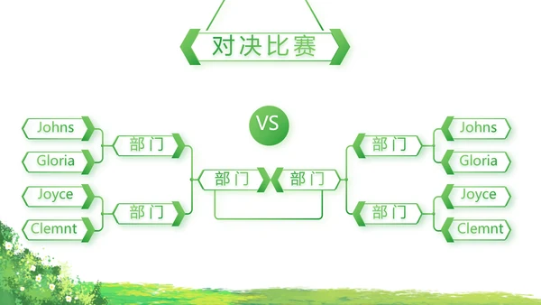 绿色清新园林个人述职报告动态PPT模板