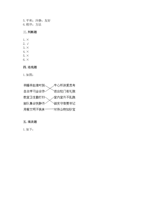 部编版小学四年级上册道德与法治期中测试卷附答案（名师推荐）.docx