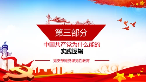 党支部党校微党课中国共产党为什么能PPT模板