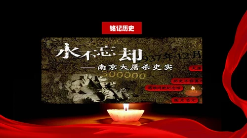 国家公祭日南京大屠杀通用PPT课件