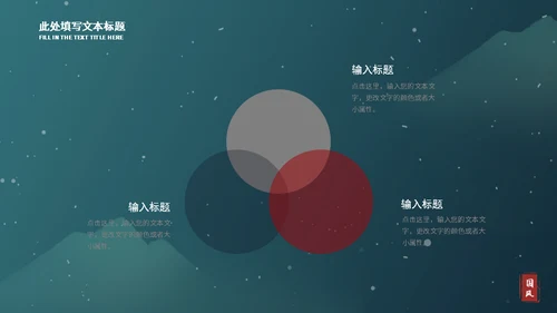 墨绿色典雅国风工作总结汇报通用PPT模板