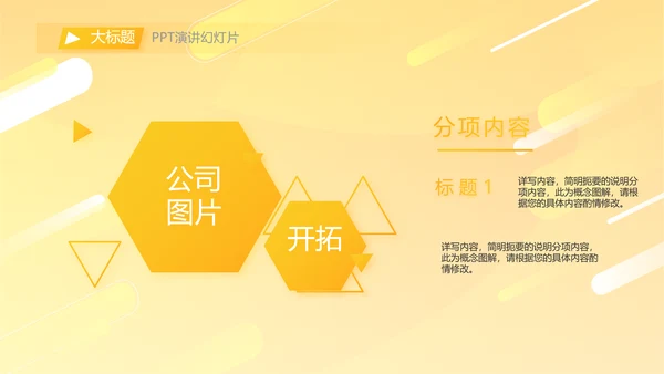 橙色大气外卖述职报告动态PPT模板