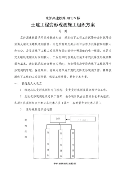 京沪高速铁路变形监测组织专题方案修改后.docx