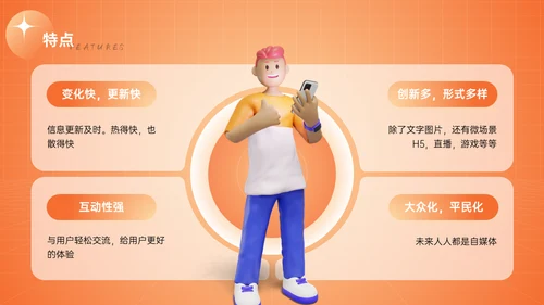 新媒体与自媒体运营通用PPT模板