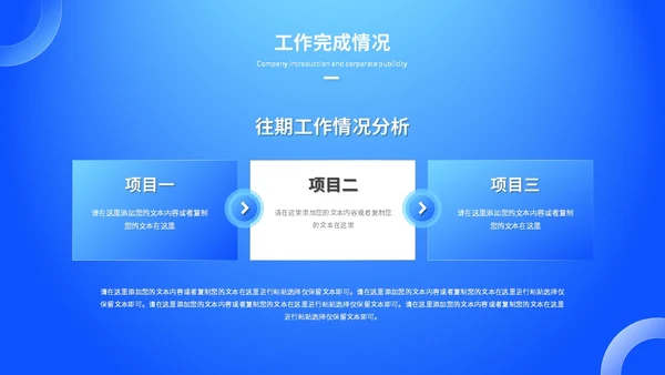 蓝色渐变科技风工作总结工作汇报ppt模板